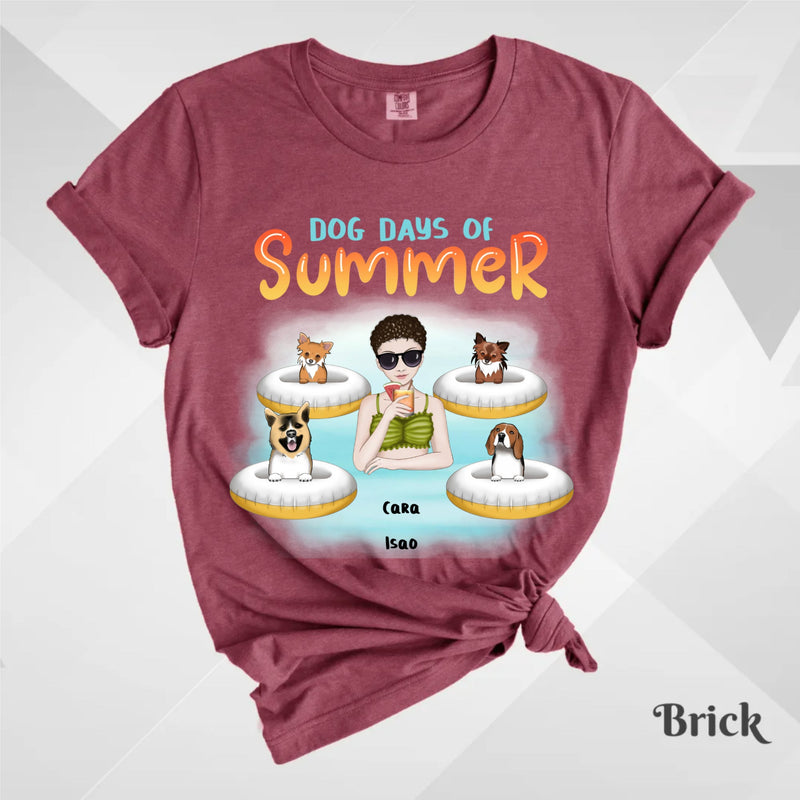 Custom T-Shirt, Comfort Colors® 1717 - Dog Days Of Summer (Woman)