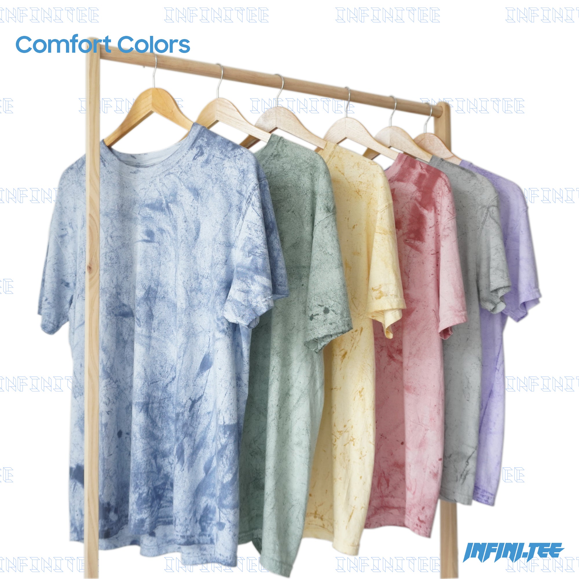 Áo loang Tie-dye 100% US Cotton - CLAY