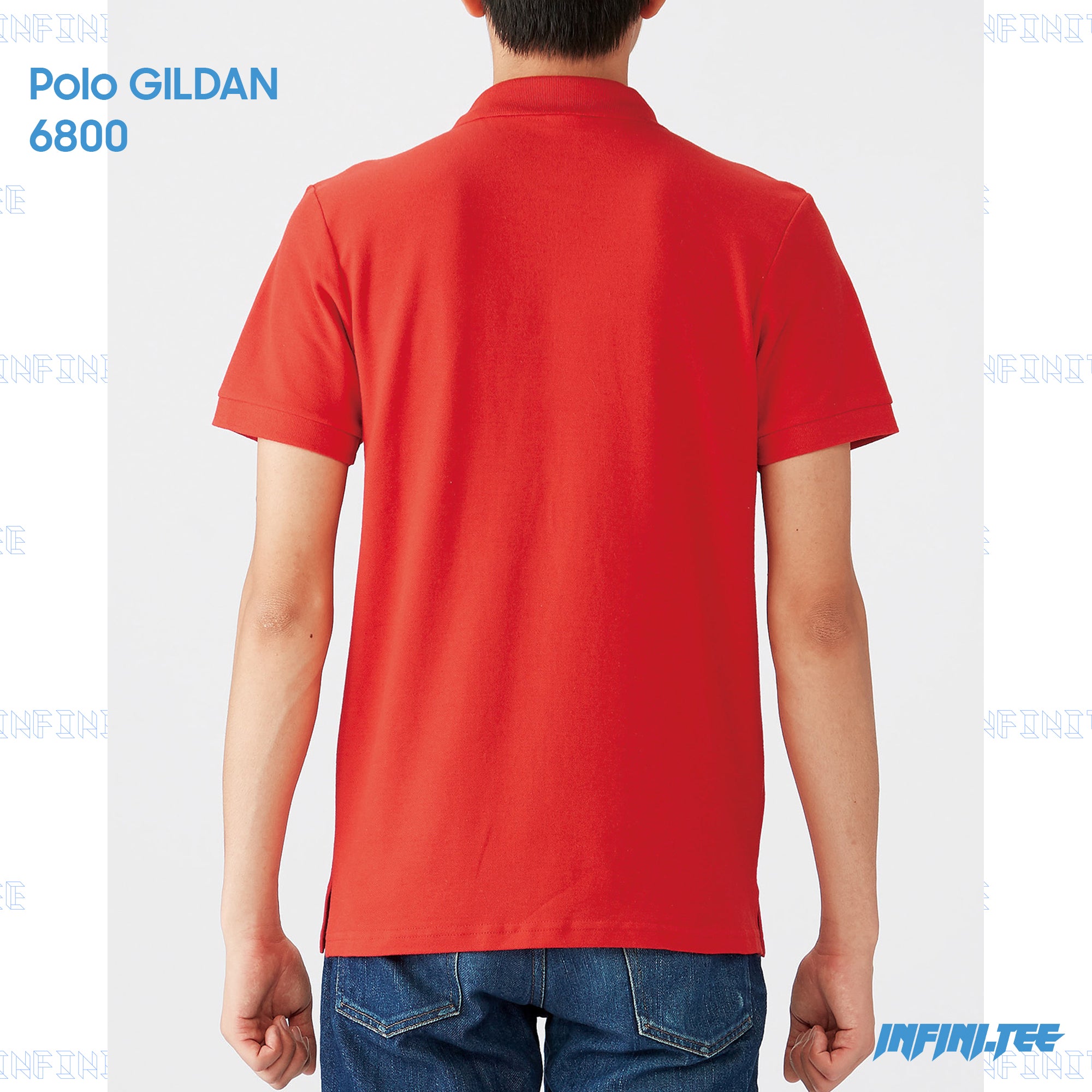 POLO 6800 GILDAN - RED