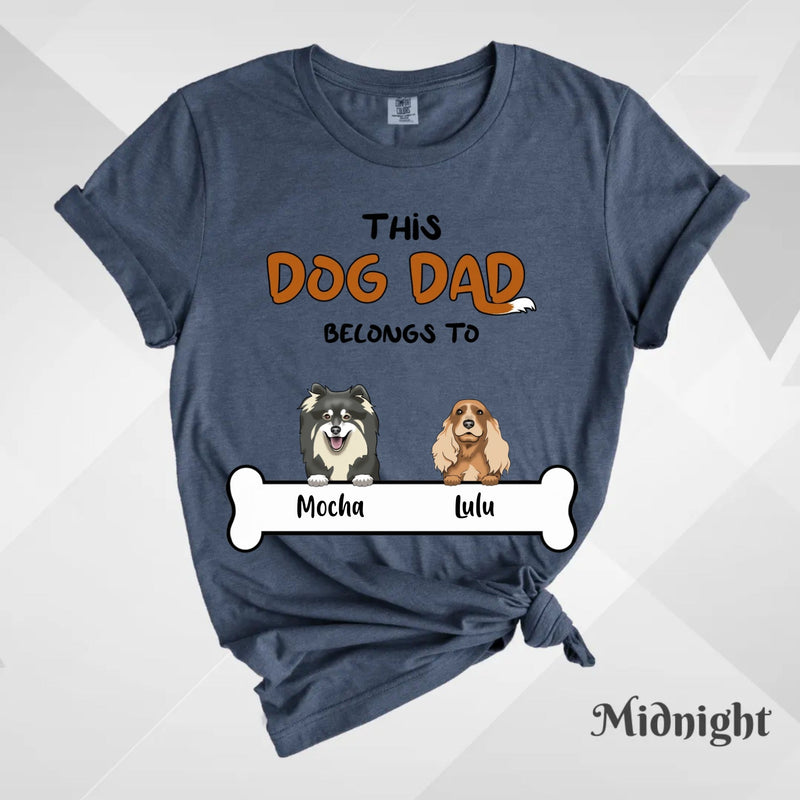 Custom T-Shirt, Comfort Colors® 1717 - This Dog Dad Belongs To...