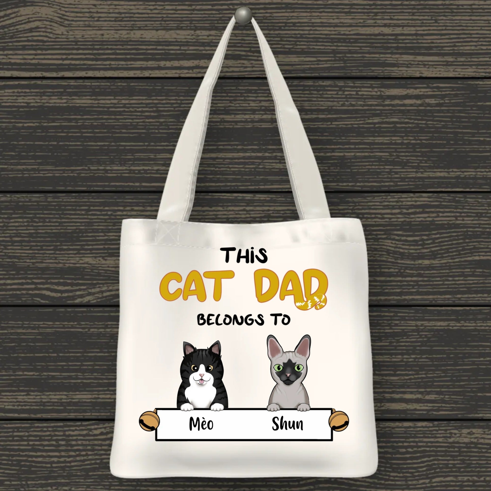 Tote Bag - This is Cat Dad Belong To