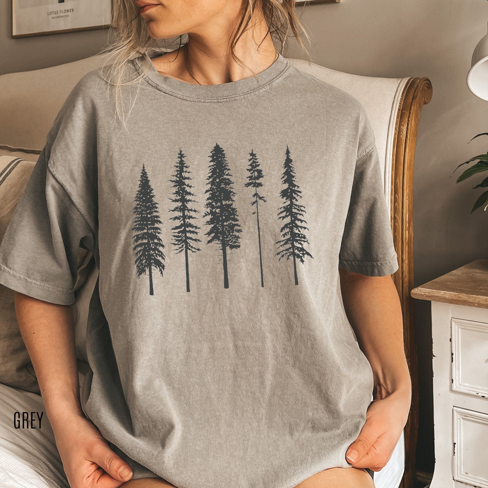 Trees Tee, Comfort Colors® 1717, Oversized Tee