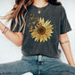 Sunflower And Butterfly T-Shirt, Comfort Colors® 1717, Oversized Tee