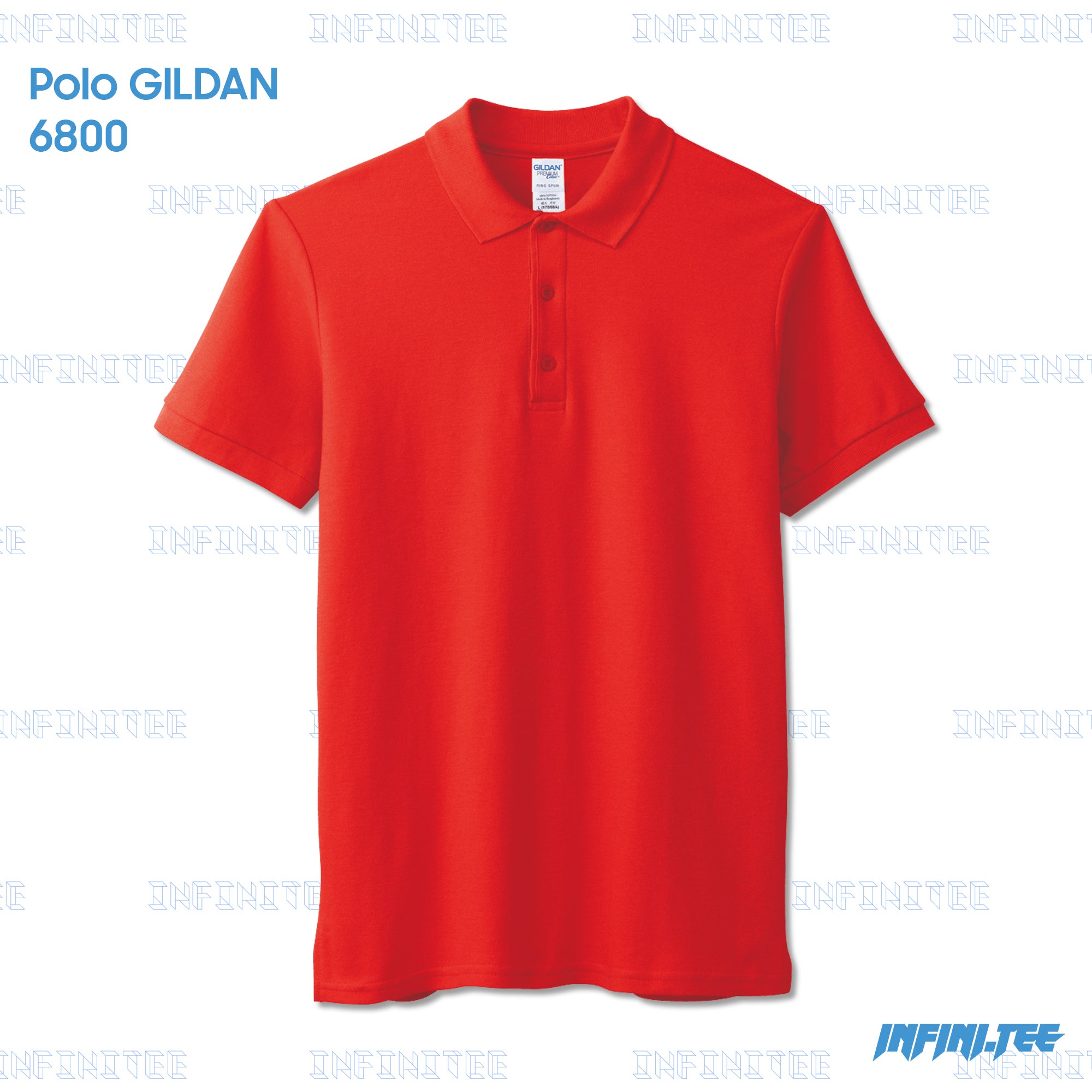 POLO 6800 GILDAN - RED