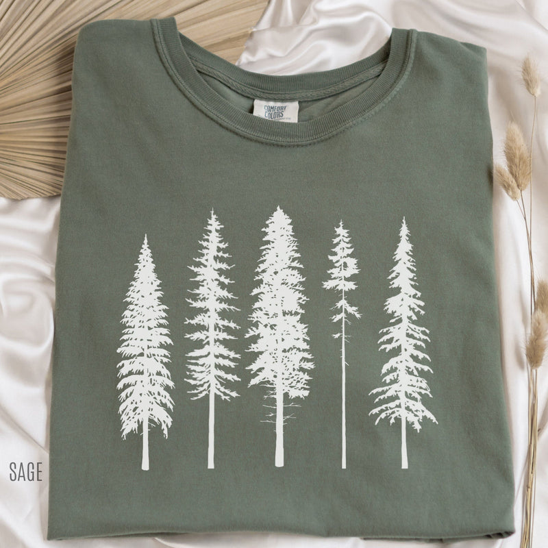 Trees Tee, Comfort Colors® 1717, Oversized Tee