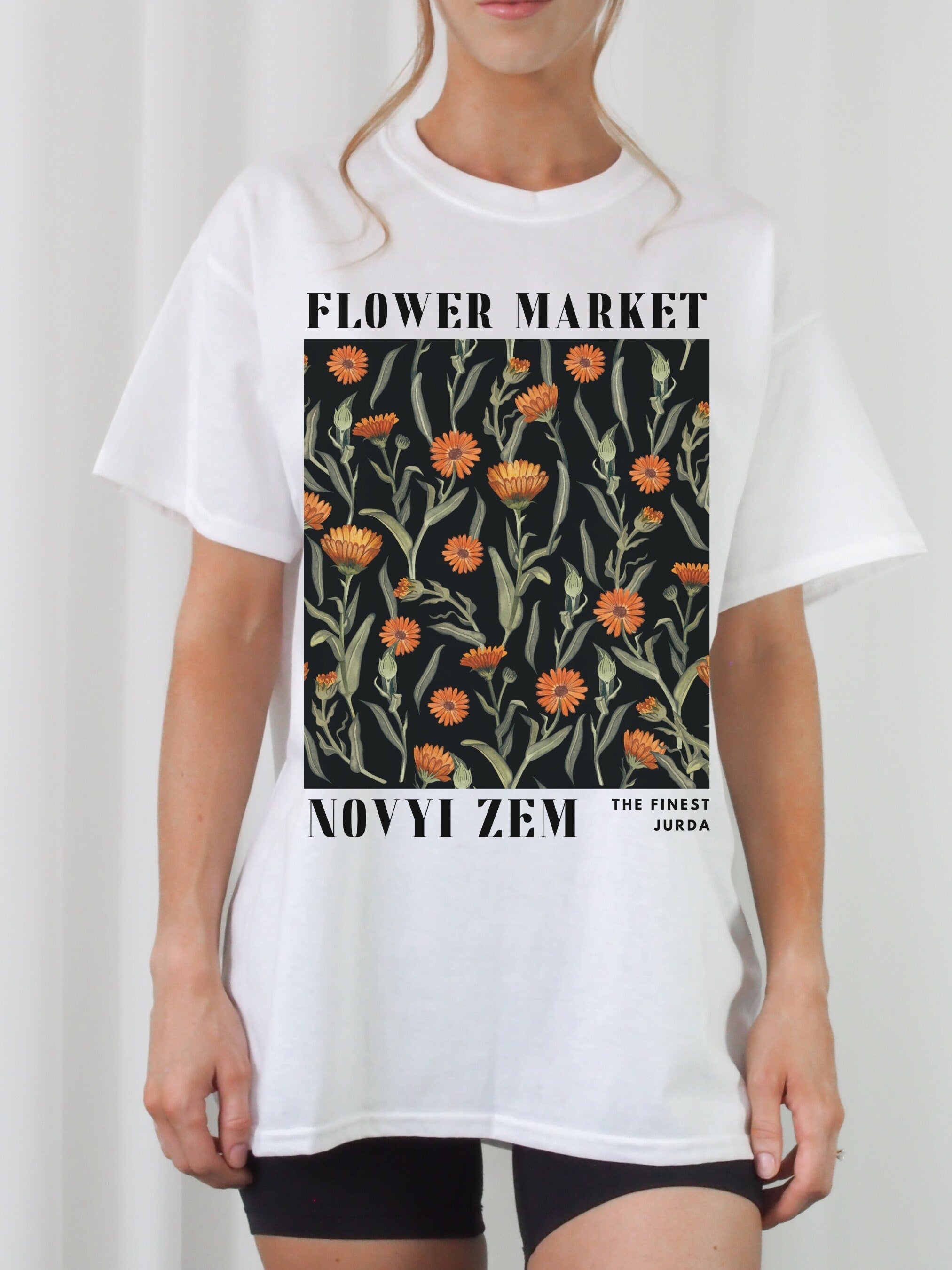 Flower Market Noryi Zem, Comfort Colors® 1717, Oversized Tee