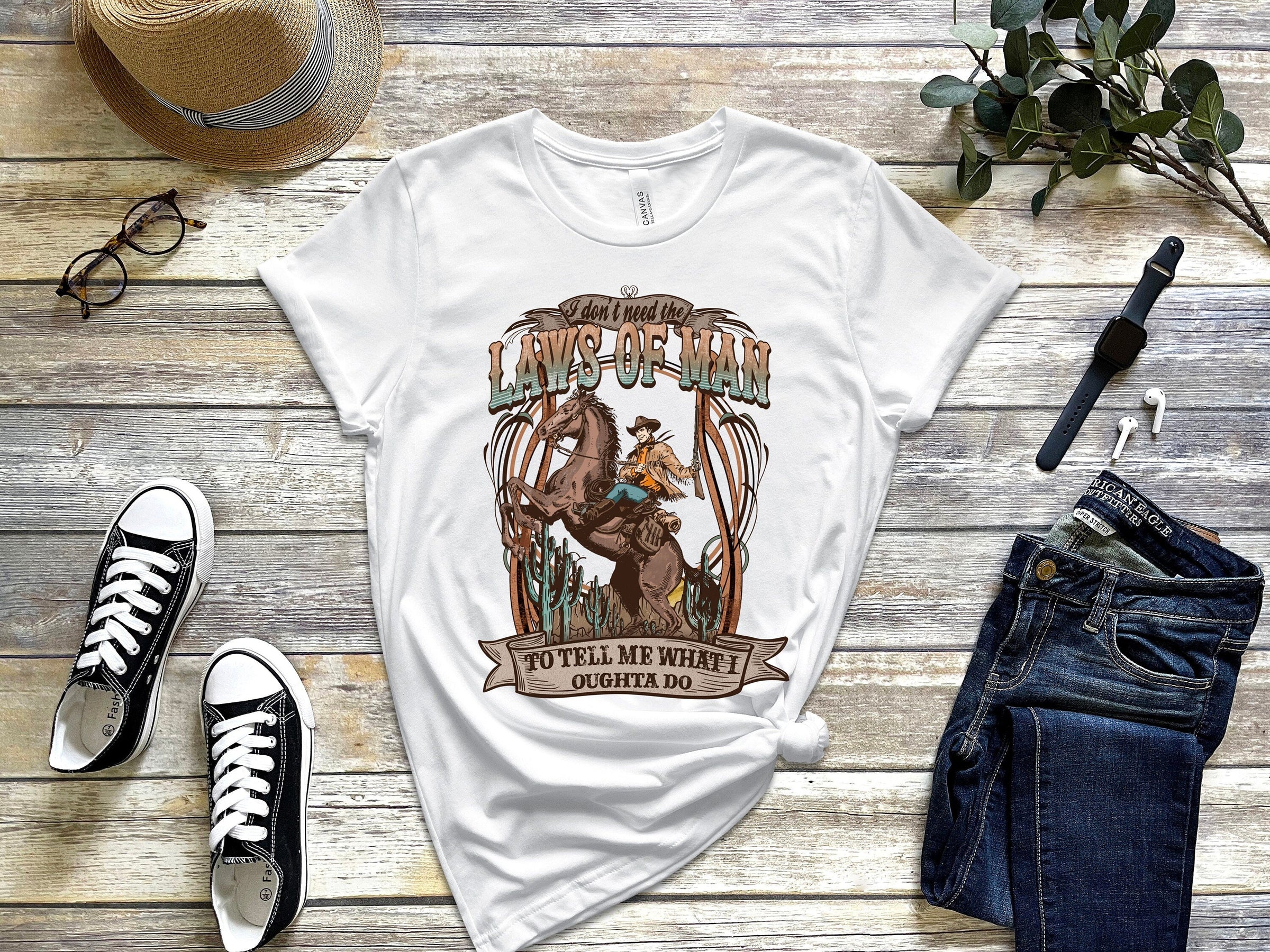Cowboy Shirts, Comfort Colors® 1717, Oversized Tee